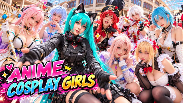 上海动漫 Cosplay 女孩 — 8K 3D VR180